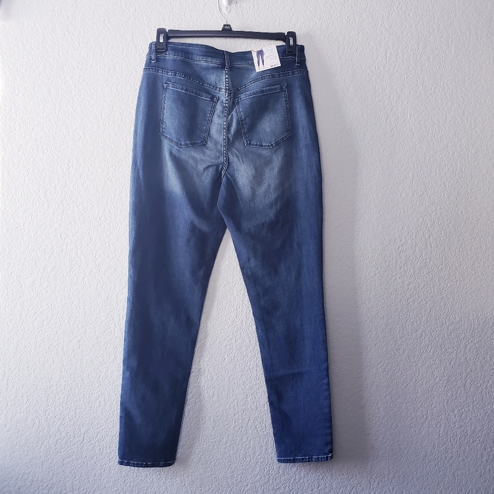 💥SOLD💥Time and Tru Women's High Rise Skinny Jeans 14 - Picture 5 of 10
